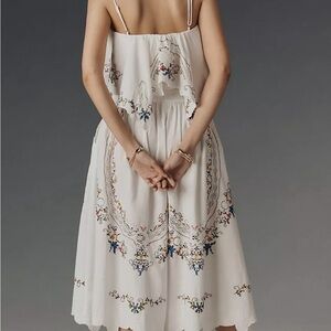 Anthropology Embroidered Culotte Pants.